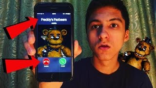 CALLING FREDDY FAZBEARS PIZZA AND THEY ACTUALLY ANSWERED OMG [upl. by Aidnahs]