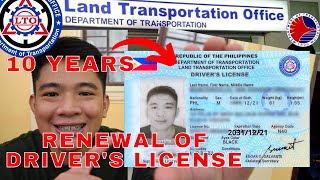 LTO RENEWAL OF DRIVERS LICENSE  REQUIREMENTS PROCESS FEES  10 YRS VALIDITY  Wander J [upl. by Ecarg598]