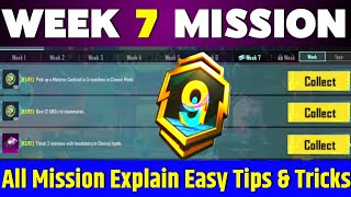 BGMI A9 Week 7 Mission Explained  How to Complete All A9 Missions  Bgmi week 7 missions explained [upl. by Loriner890]