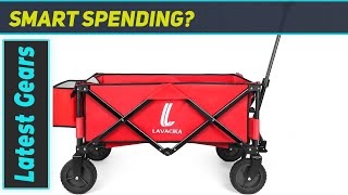 Collapsible Utility Wagon  BEST Folding Cart for Shopping amp Camping [upl. by Georges]