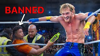 SNEAKING Into WWE Ringside Feat Logan Paul [upl. by Brandtr]