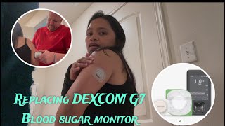 Replacing DEXCOM G7 Blood sugar monitor [upl. by Weinhardt]