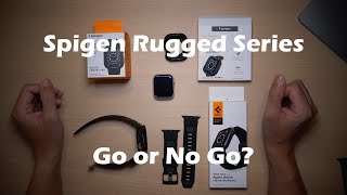 Spigen Rugged bands and case for Apple Watch Series 9 Review [upl. by Dniren90]