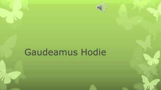 Gaudeamus Hodiewmv [upl. by Ademla]