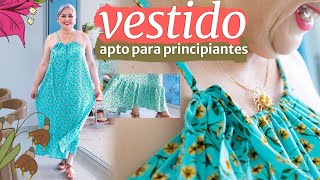 VESTIDO DE VERANO  fácil de hacer con tus medidas Especial principiantes HAZLO PARA TI [upl. by Basil]