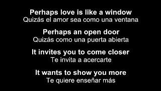 ♥ Perhaps Love ♥ Quizás El Amor  by John Denver  subtitulada en inglés y español [upl. by Uht]