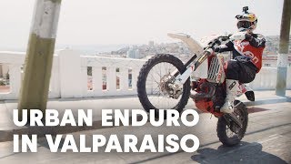 Riding Up An Urban MTB Downhill Course  Red Bull Valparaiso Cerro Abajo [upl. by Neri332]