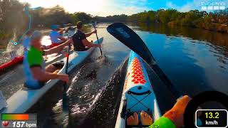 John Sims 23 Canoe Marathon Race  Ascot Kayak Club  team boats [upl. by Khai]