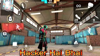 Hacker Hai Bhai 😲 1v1 Lone Wolf Gameplay Free Fire video [upl. by Arema]