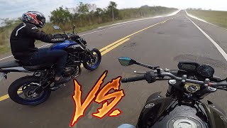 O MELHOR RACHA XJ6 vs MT 07😮 [upl. by Iey]