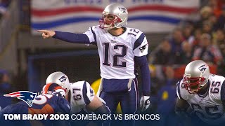 BONUS BREAKDOWN Josh McDaniels Film Review of Tom Bradys 2003 Comeback vs Broncos [upl. by Otreblif]