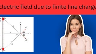 Electric field due to finite line charge Electrostatic Lec 12 for jee mainneet12th [upl. by Neirad]