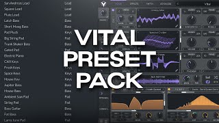 FREE VITAL PRESET PACK 20 PRESETS FOR VITAL VST  WEST COAST TRAP RNB HIPHOP [upl. by Uriiah]