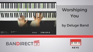 Worshiping You by Deluge Band  Piano Tutorial  Giveaway Winner [upl. by Cockburn]