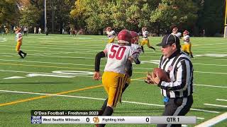 O’Dea Football  Freshman 2023  Game 6 vs West Seattle [upl. by Voss]