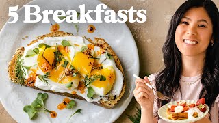 5 Easy BREAKFAST IDEAS To Keep on Repeat [upl. by Drofdarb56]