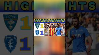 Lecce vs Empoli Highlights and Goals Serie A Liga Italia 2024 Today short sportnews football [upl. by Aziram400]