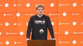 Jake Briningstool keeping focus on finishing Clemson career strong [upl. by Aitsirhc903]