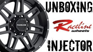 Raceline Injector 17x9 12 Wheel Rim Unboxing [upl. by Naelcm]