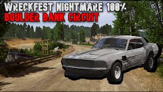 WRECKFEST NIGHTMARE 100  BOULDER BANK CIRCUIT [upl. by Enimajneb856]