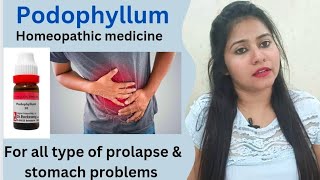 Podophyllum Homeopathic medicine benefits amp uses in hindi  Podophyllum 30 for stomach problems [upl. by Dennie]