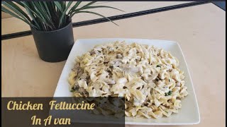 How to Make Easy Chicken Fettuccine Alfredo w Mushrooms [upl. by Macnair]