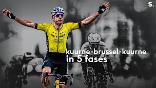 Wout van Aert dynamiteert en domineert in KuurneBrusselKuurne [upl. by Enneicul]