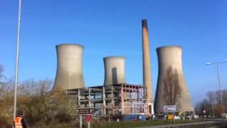 Richborough Power Station Cooling Tower Demolition [upl. by Ennis825]