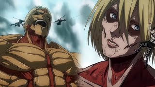 Reiner and Annie vs Yeagerists Full Fight 4K  Attack On Titan [upl. by Blanca]