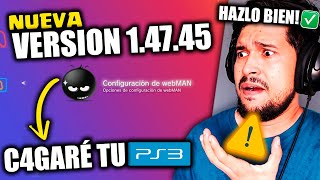 Se ACTUALIZO PS3 WebMAN mod 14745✅ [upl. by Ahsieki]