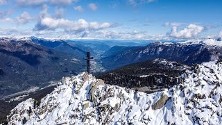 Escursione alla Croce della Pace 2500m VAL DI SOLE [upl. by Airdnekal]