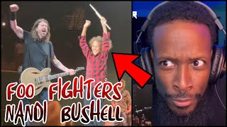 SHE’S ONLY 11⁉️  Foo Fighters w Nandi Bushell  Everlong amp Nandi Intro LIVE  REACTION [upl. by Peonir588]