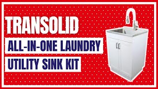 Transolid TC2420WC 24in AllinOne LaundryUtility Sink Kit [upl. by Berlauda364]