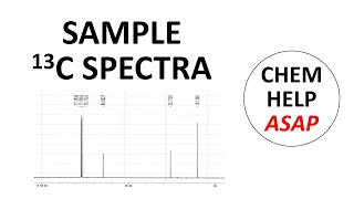 sample 13C NMR spectra of compounds with common functional groups [upl. by Mharba]