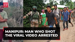 Manipur viral video Man who shot the clip arrested Home Ministry to refer case to CBI [upl. by Gibbie]