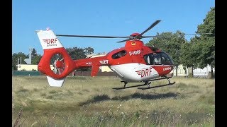 DRF Rettungshubschrauber Christoph 64 DHDRP  Landung  Start in VeltenSüd [upl. by Parthen655]