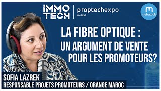 La fibre optique  un argument de vente pour les promoteurs [upl. by Caines]