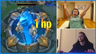 TYLER1 INSANE COMEBACK FROM 1 HP NEXUS  Rekkles gets DELETED  LoL Daily Moments Ep 365 [upl. by Hoshi]