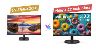 🖥️ LG 27MP400B vs PHILIPS 22quot Monitor 🔍 Comparison [upl. by Yim992]