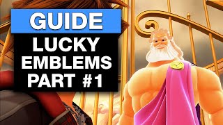 Kingdom Hearts III  Olympus 100 Lucky Emblem Guide  Gaming Instincts [upl. by Kay307]