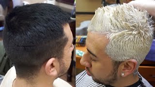 DECOLORACION DE CABELLO EXTREMA DE NEGRO A RUBIO EN 1 DIA  PASO A PASO [upl. by Kyriako]