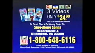 Time Life Video Cedarmont Kids Sing Along Songs Commercial [upl. by Douty]