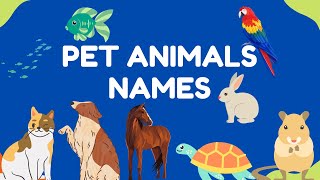 Pet Animals Names with Pictures  Pet Animals with Pictures [upl. by Neomah60]