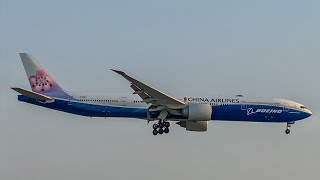 China Airlines Boeing 777309ER B18007 landing at SGNVVTS 25R [upl. by Nadeen197]