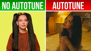 Bella Poarch Living Hell  AUTOTUNE VS NO AUTOTUNE Genius [upl. by Devad]