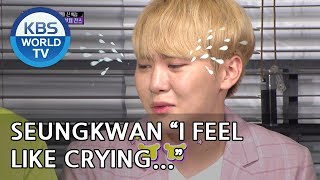 Seungkwan quotI feel like cryingquot Happy Together20180809 [upl. by Yolanthe]