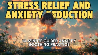 10Minute Stress Relief Meditation  Anxiety Soothing Guide [upl. by Zzahc]