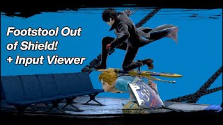 Smash Ultimate  Grounded Footstool Out of Shield showcase with Input Viewer [upl. by Melinde]