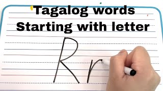 Tagalog words starting with letter R [upl. by Bevan401]