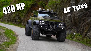 Nissan Patrol Y60 HULK edition  44quot Tyres amp 420 HP amp 42 Turbo [upl. by Aurelie948]